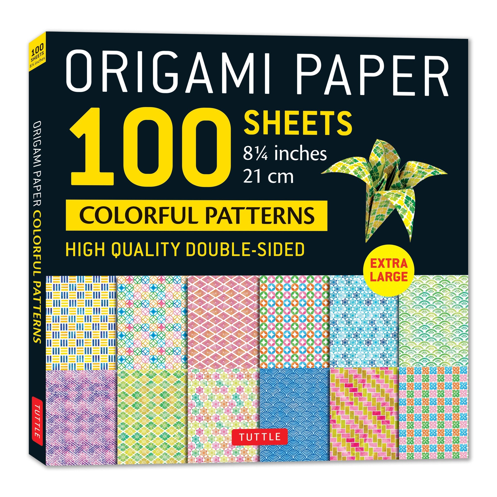 Cover image for Origami Paper 100 sheets Colorful Patterns 8 1/4" (21 cm) ISBN 9780804857406